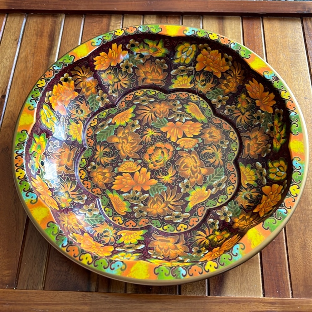 Daher Decorated Ware vintage 1971 Tin Bowl​